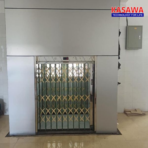 Hệ thống khóa cửa tự động của thang máy tải hàng mini