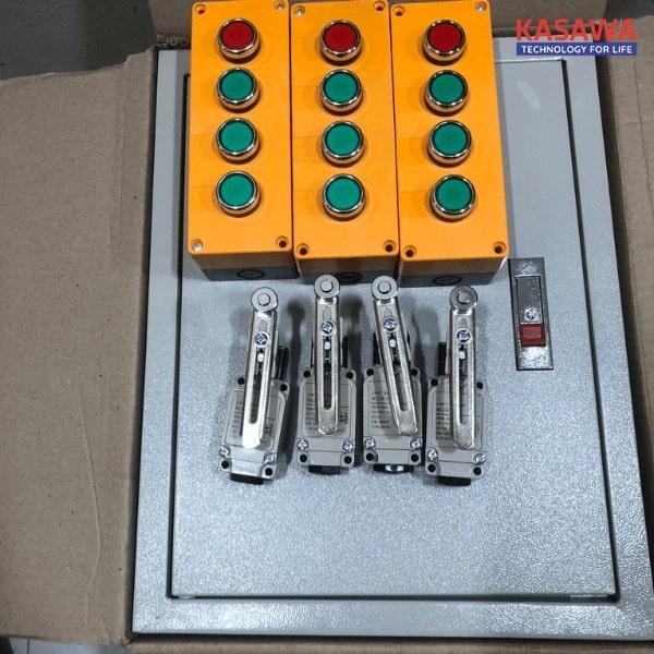Thang tời hàng 2 tầng, không có hiển thị số tầng