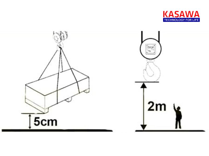 Khoảng cách nâng hạ và đặt vật nâng