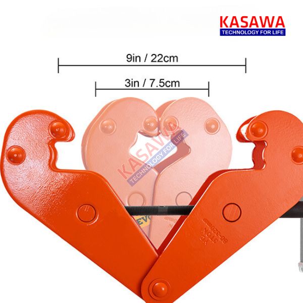 Dễ dàng điều chỉnh chiều rộng của mặt bích từ 7.5cm đến 22cm