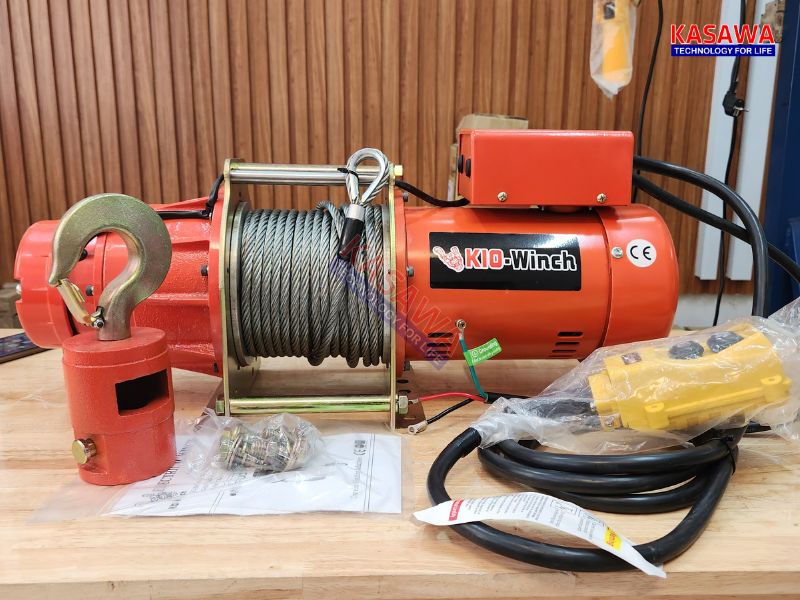 Tời điện 1 pha nâng tải 300kg GG-300 Kio Winch Đài Loan