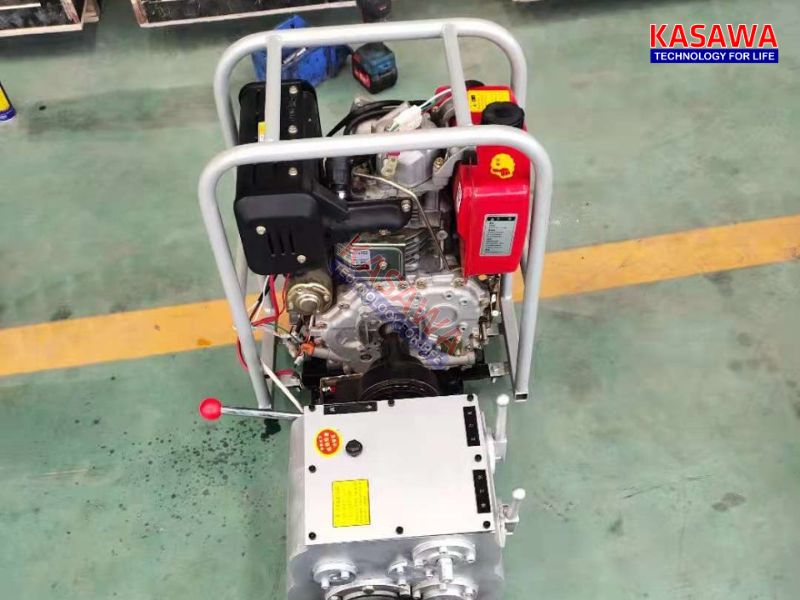 Tuyệt đối không sử dụng máy tời xăng để nâng hạ người