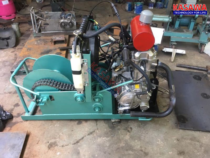 Tời xe máy Kasawa cung cấp với tải trọng nâng 1 tấn
