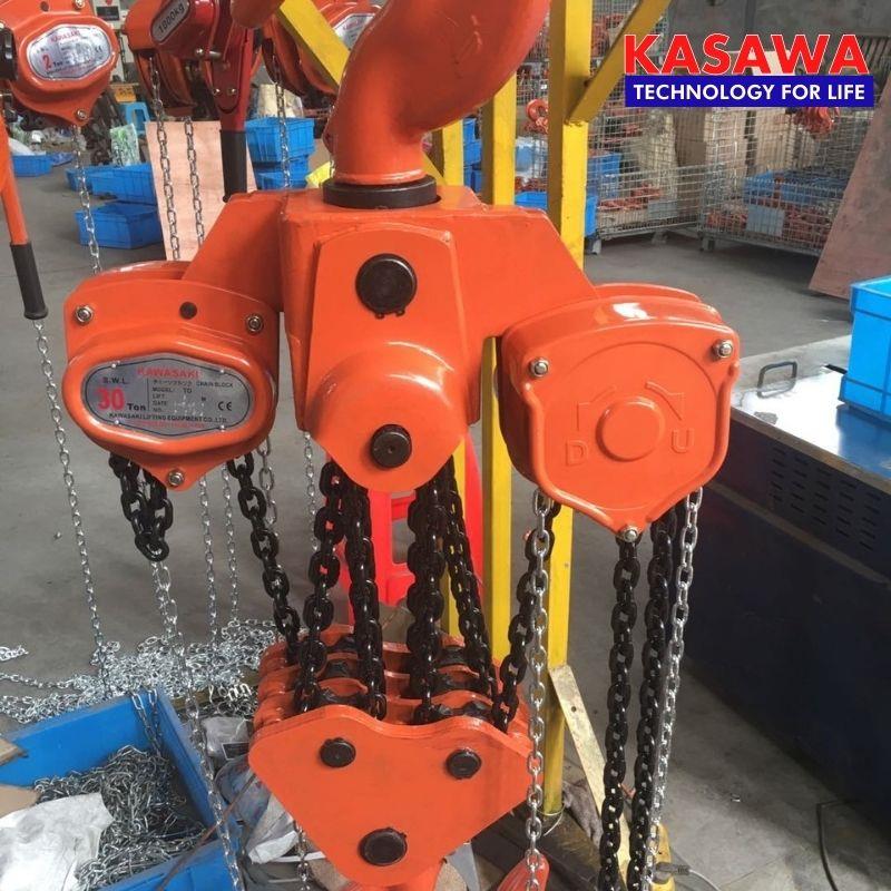 Pa lăng xích kéo tay 30 tấn (5 mét) Kawasaki
