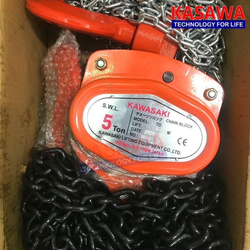 Pa lăng xích kéo tay 5 tấn 5m Kawasaki
