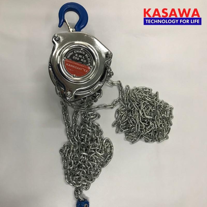 pa lăng xích kéo tay mini 200kg - 250kg Kawasaki