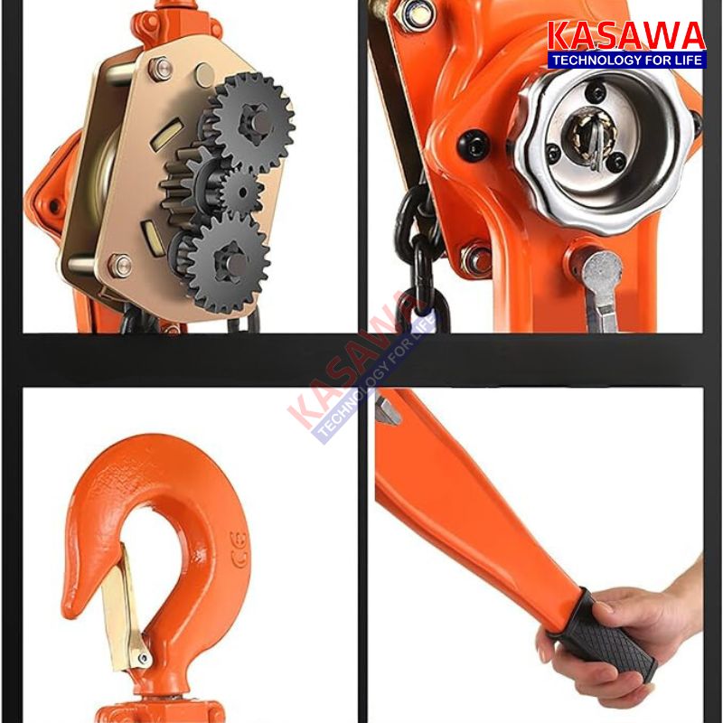 Cấu tạo pa lăng xích lắc tay 9 tấn Kawasaki