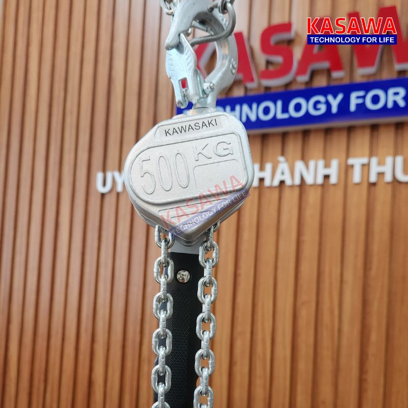 Palang xích lắc tay mini 0.5 tấn Kawasaki