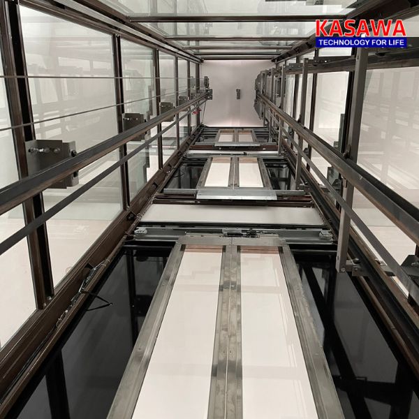 Cáp và rail của thang máy tải hàng 300kg
