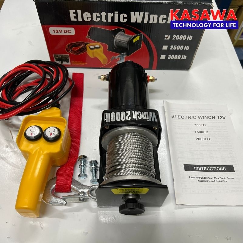 tời điện 12v tải trọng 100,200,300,500kg
