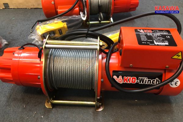 Tời điện cố định sử dụng tay bấm điều khiển K913B