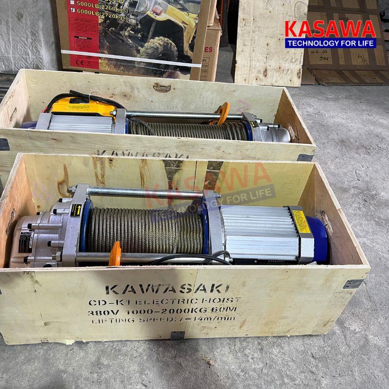 Tời điện đa năng 1000/2000 200v cáp dài 30m, tốc độ 14/7m/phút