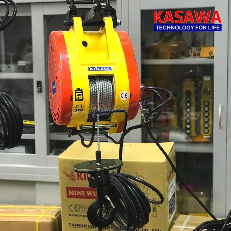 Tời điện Đài Loan Kio-500, cáp dài 30m