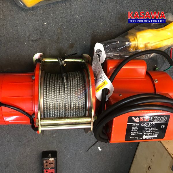 Tời điện Kio Winch GG-200 hàng Đài Loan chính hãng