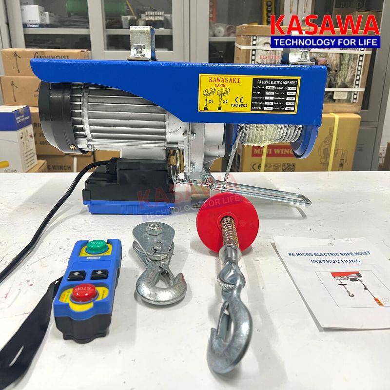 Tời điện mini PA800 Kawasaki (điều khiển từ xa)