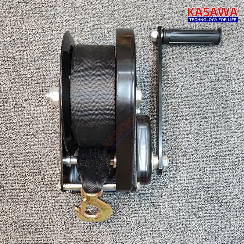 Tời quay tay Kawasaki GPW-C 1800lbs cáp vải