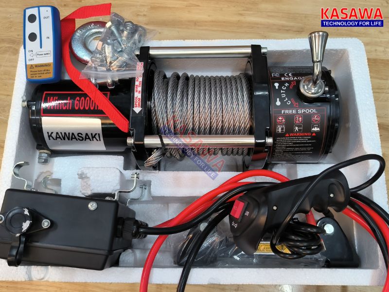 Tời điện 12v 6000lbs cho các xe bán tải