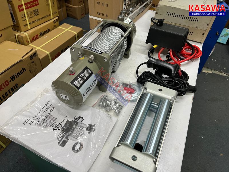 Tời điện 12v 12000lbs Kawasaki