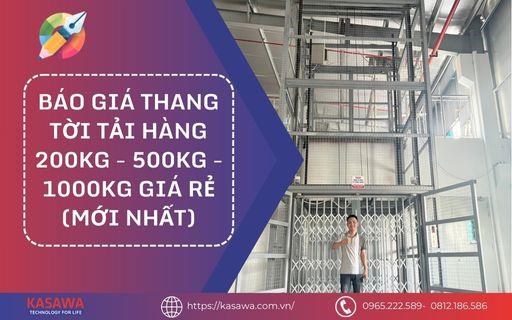 Báo giá thang tời tải hàng 200kg - 500kg - 1000kg giá rẻ (Mới nhất)