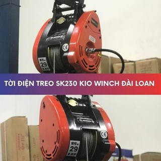 Tời điện treo SK230 Kio Winch Đài Loan chuẩn tải 230kg