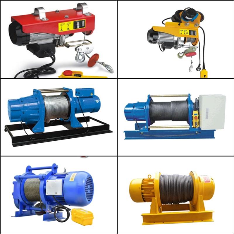 6 loại tời điện 600kg